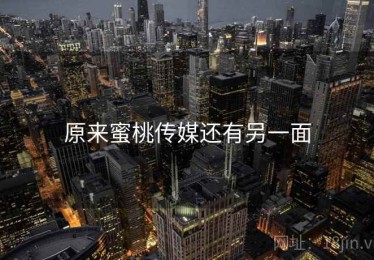 原来蜜桃传媒还有另一面 原来蜜桃传媒还有另一面